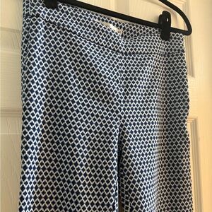 Blue and White Skinny Dress pants